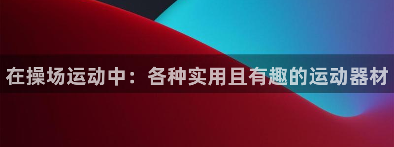 凯捷体育集团E.ON:在操场运动中:各种实用且有趣的运动器材